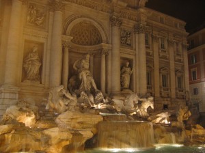 Trevi szökőkút a híres