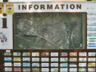 Turista informaciós térkép