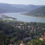kilátás a hegyről Visegrádon