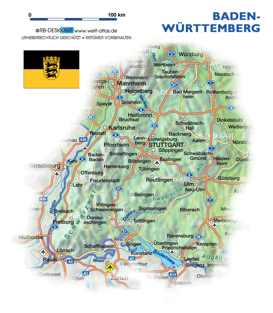 Konstanz környéke térkép