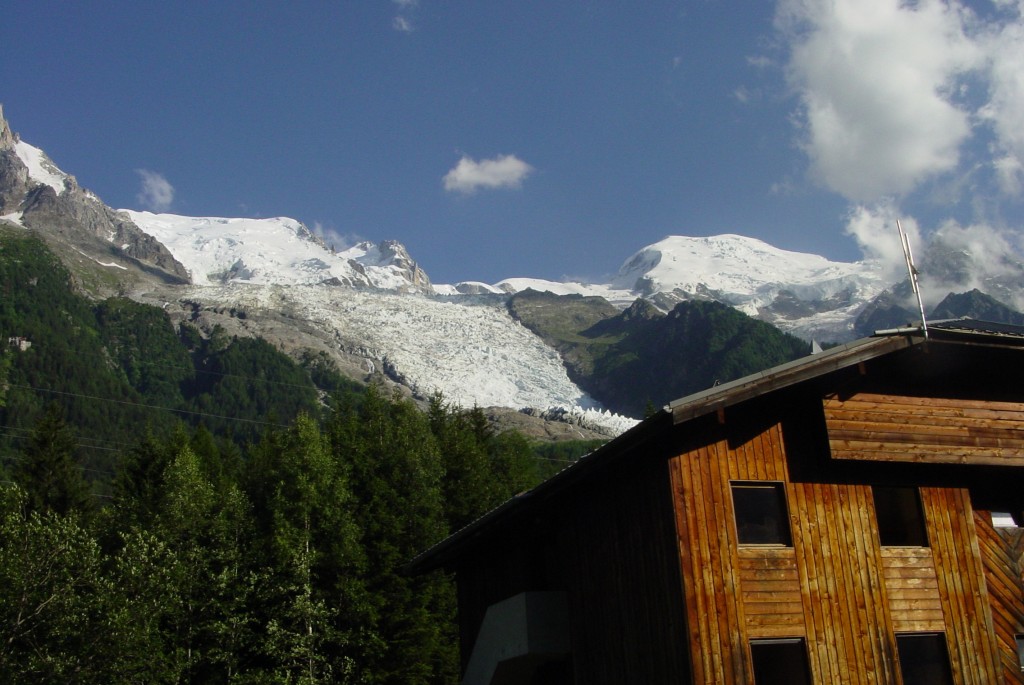hegycsúcsok Chamonix határából