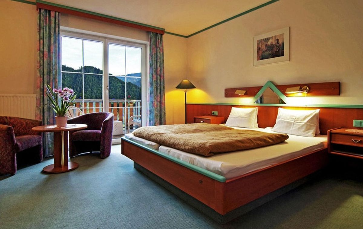 Hotel Berghof Brunner szoba és kilátás