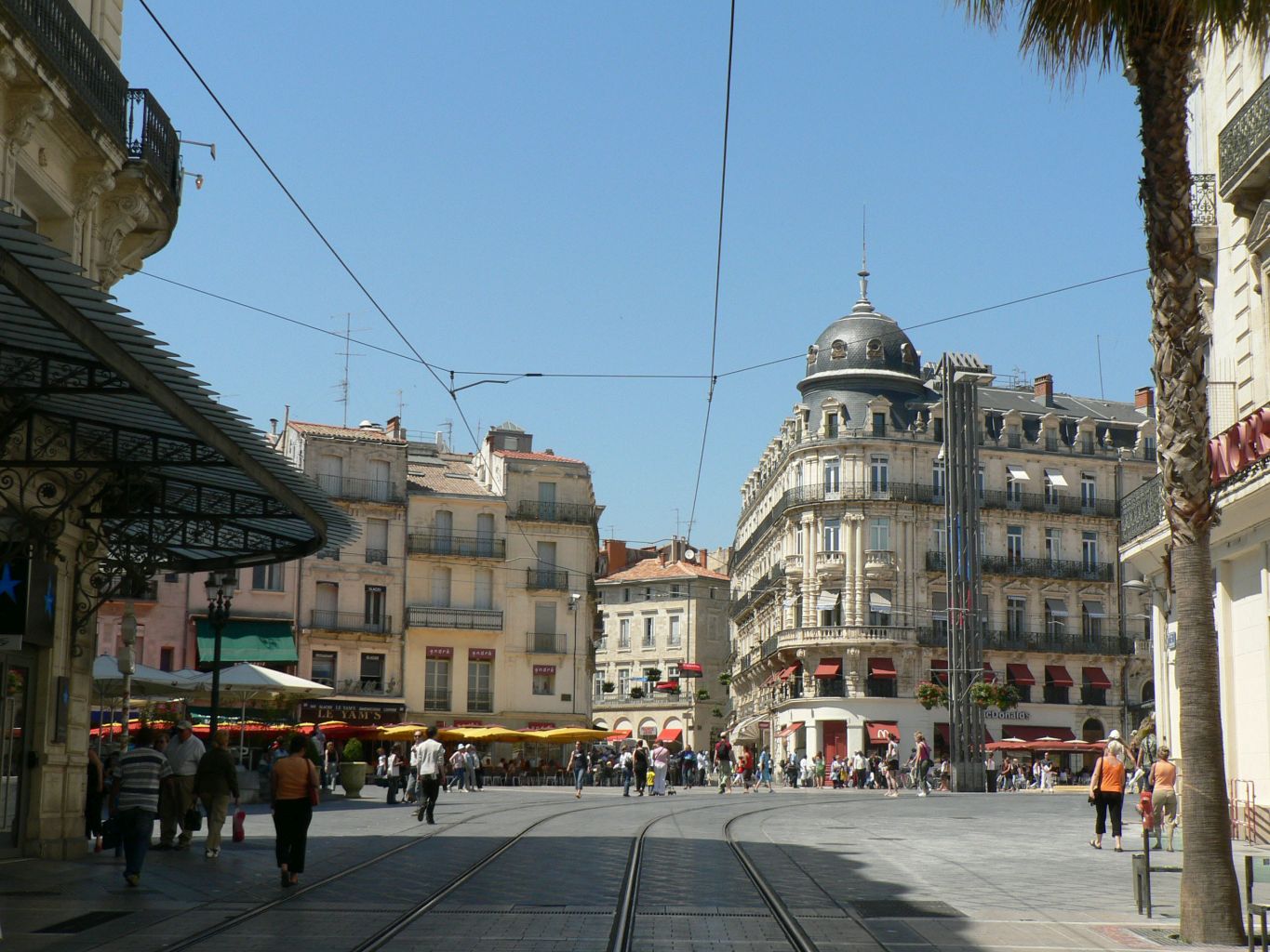 központi tér Montpellier